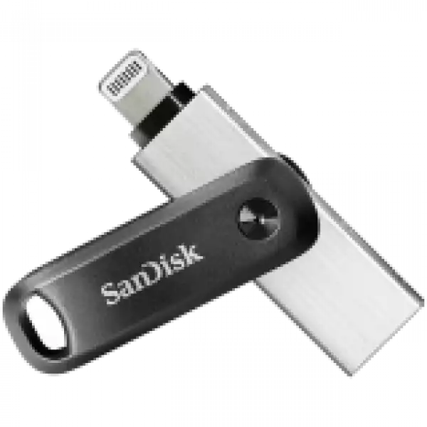 SANDISK iXpand Flash Drive Go 256GB - USB3.0 + Lightning - for iPhone and iPad