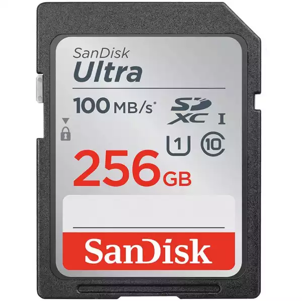 SANDISK Ultra 256GB SDXC Memory Card 100MB/s SANDISK Ultra 256GB SDXC Memory Card 100MB/s