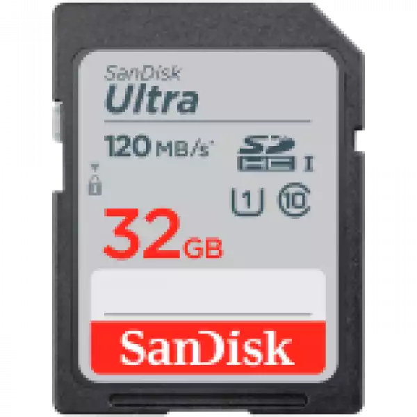 SANDISK Ultra 32GB SDHC Memory Card 100MB/s
