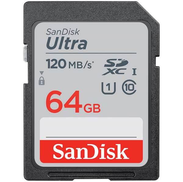 SANDISK Ultra 64GB SDXC Memory Card 100MB/s