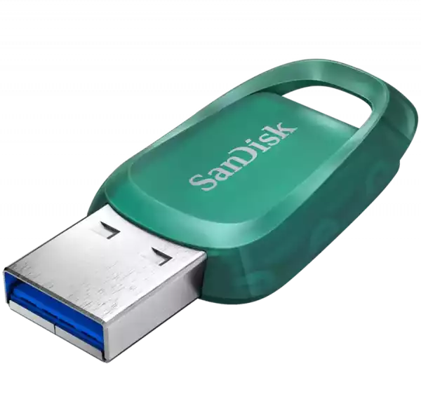 SANDISK Ultra Eco USB Flash Drive USB 3.2 Gen 1 64GB, Upto 100MB/s R, 5Y Warranty