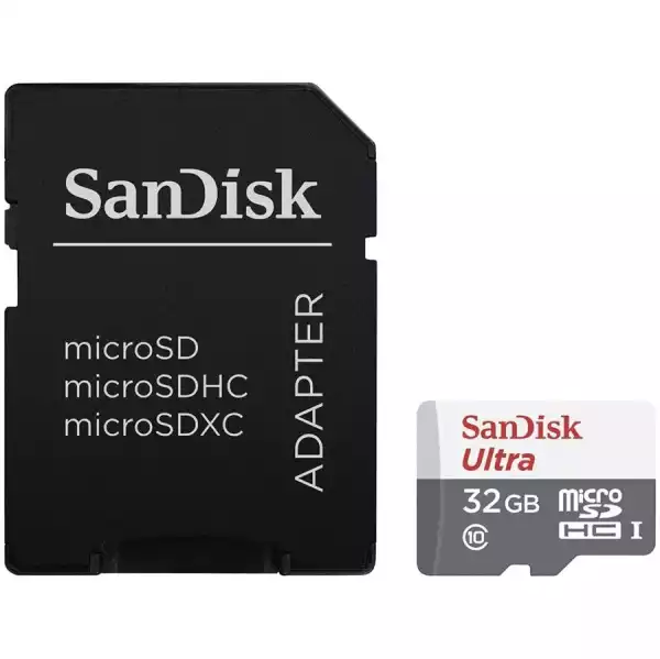 SANDISK Ultra microSDHC 32GB + SD Adapter 100MB/s Class 10 UHS-I