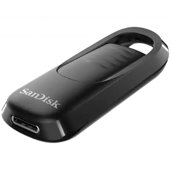 SANDISK Ultra Slider USB Type-C Flash Drive, 256GB USB 3.2 Gen 1 Performance with a Retractable Connector