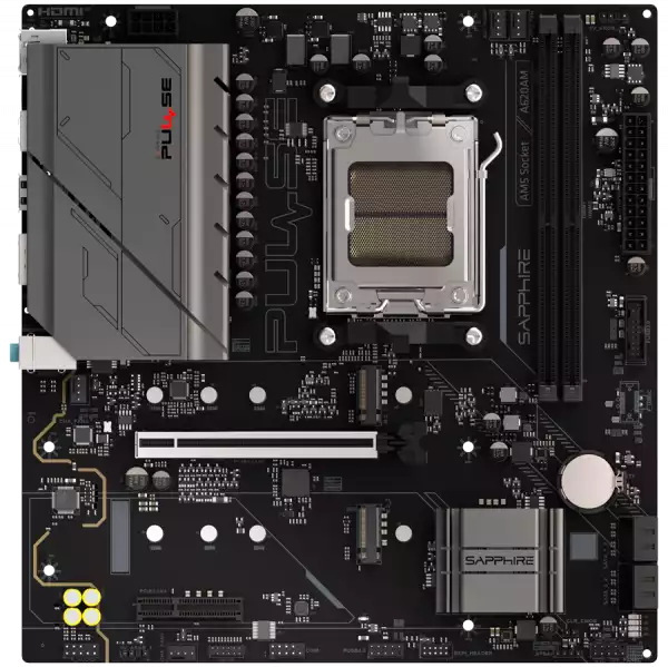 SAPPHIRE AMD PULSE A620AM Ryzen R3/R5, 2x DDR5, PCIE 4, 1x M.2 Gen4, 1x M.2 Gen3, LAN 1 Gbps, USB, MATX