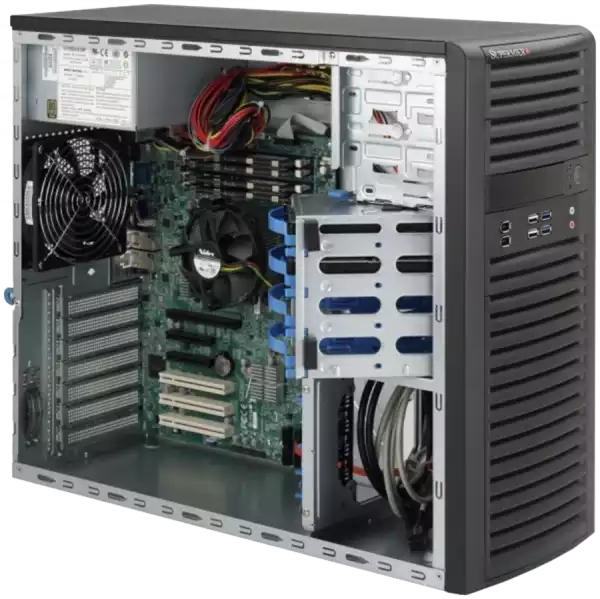 SC732D4 Chassis 900W, MB X12SPL-F, CPU Xeon 4316, DDR4 RDIMM 8X32GB  3200,SSD 2.5 SATA 240GB, Network  X550-T2
