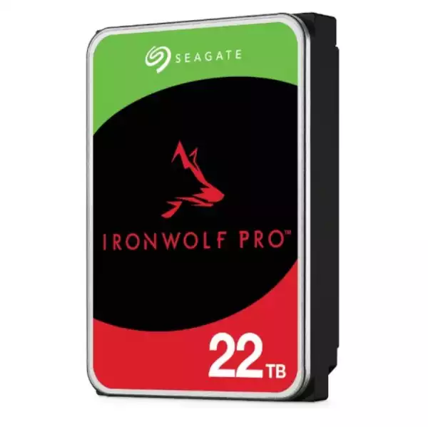 SEAGATE Ironwolf PRO Enterprise NAS HDD 22TB 7200rpm 6Gb/s SATA 256MB cache 8.9cm 3.5inch 24x7 for NAS RAID Rackmount systems BLK