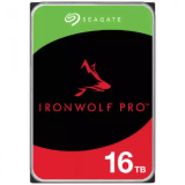 SEAGATE Ironwolf PRO Enterprise NAS HDD 16TB 7200rpm 6Gb/s SATA 256MB cache 8.9cm 3.5inch 24x7 for NAS RAID Rackmount systems BLK