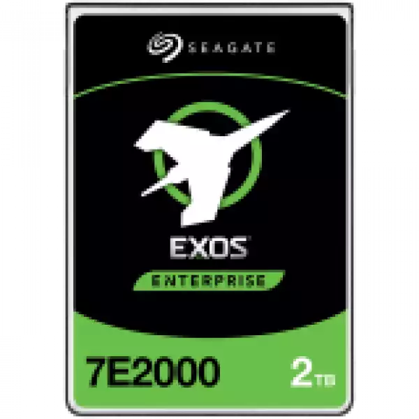 SEAGATE EXOS 7E2000 Enterprise Capacity 2.5 2TB HDD 512Emulation 7200rpm 128MB 2.5inch SAS 12Gb/s 24x7 long-term usage BLK