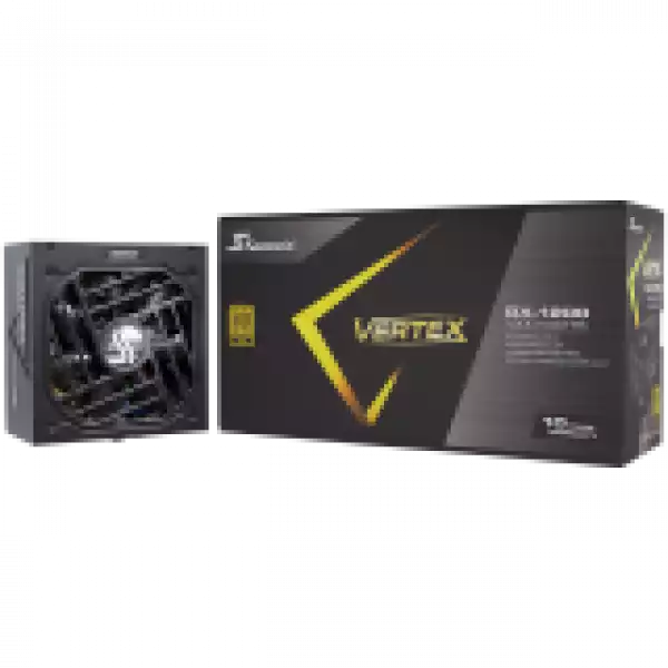 Seasonic VERTEX GX-1200 Gold, ATX 3.0, 80 PLUS GOLD, 135mm FDB Fan, Fully Modular, PCIe Gen 5 Cable (12VHPWR) included, 10 Years Warranty (1VT12GFRT3A14X)
