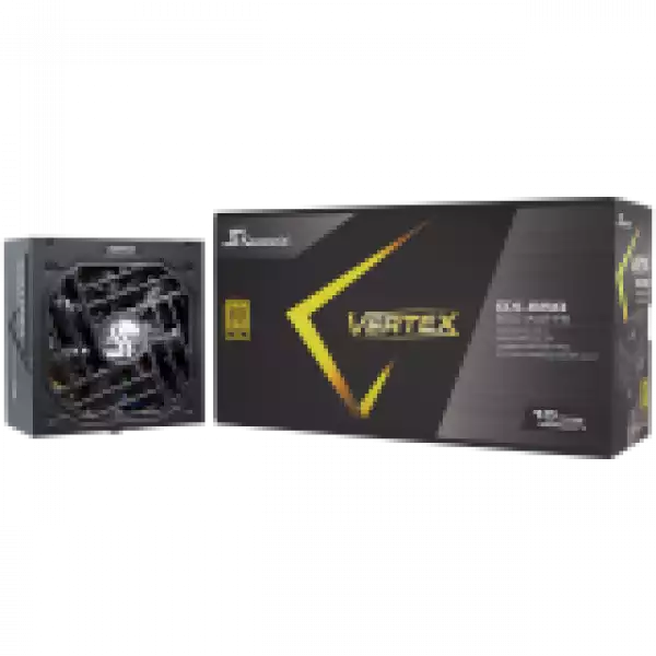 Seasonic VERTEX GX-850 Gold, ATX 3.0, 80 PLUS GOLD, 135mm FDB Fan, Fully Modular, PCIe Gen 5 Cable (12VHPWR) included, 10 Years Warranty (1VT85GFRT3A14X)