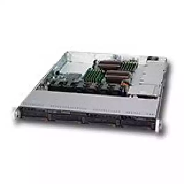 Шаси SUPERMICRO SuperChassis 815TQ-600WB, 1U Rack-Mountable,  Extended ATX, 3 slots, Индикатор - светодиод, PSU optional 600W, Черен