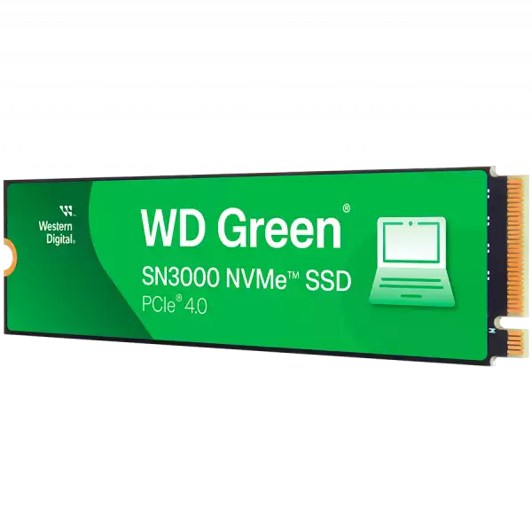 SSD POWERED BY SANDISK  Green SN3000 1TB M.2 2280 S3-M PCIe Gen4 x4 NVMe, Read/Write: 5000/4200 MBps, TBW: 150