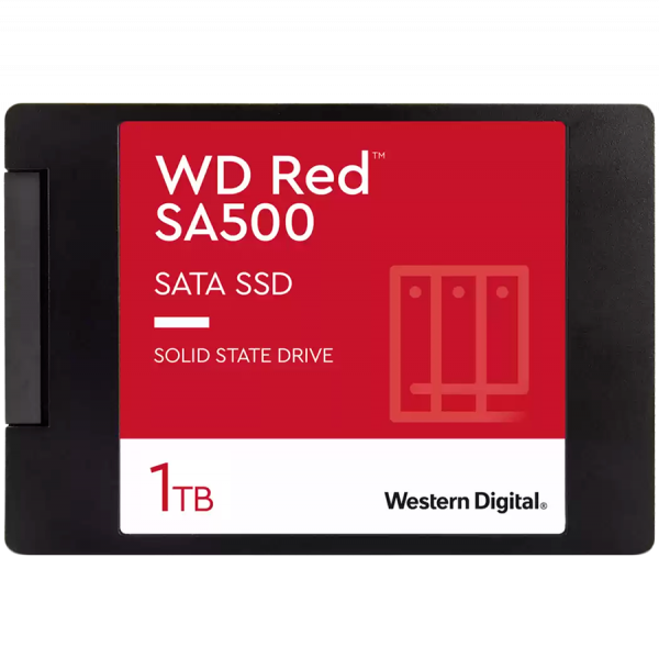 WD Red SSD SA500 NAS 1TB 2.5inch SATA III 6 Gb/s internal single-packed POWERED BY SANDISK