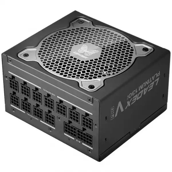 Super Flower Leadex V Platinum Pro 1000W, 80 Plus Platinum, Fully Modular, 12VHPWR Cable included, Compact 130mm Size, 120mm F.D.B PWM Fan, 5 year warranty
