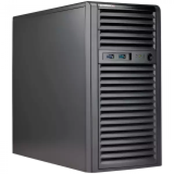 Supermicro assembled server based on SYS-530T-I, RKL-E E-2386G CPU, 2x 16GB DDR4, 2x HDD, 3.5
