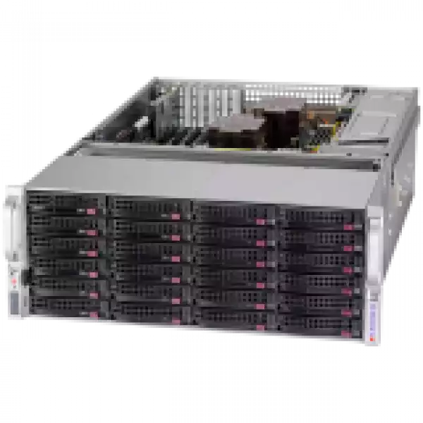 Supermicro assembled server based on SYS-640P-E1CR36H, 2x ICX 4310 CPU, 8x 32GB DDR4-3200, 36x HDD, 3.5 Supermicro assembled server based on SYS-640P-E1CR36H, 2x ICX 4310 CPU, 8x 32GB DDR4-3200, 36x HDD, 3.5