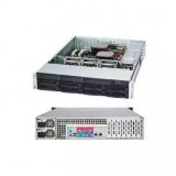 SUPERMICRO SuperChassis CSE-825TQ-R740LPB, 2U Rack-Mountable, 8x3.5