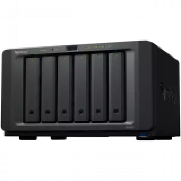 Synology DiskStation DS1621+,Tower,6-Bay 3.5'' SATA HDD/SSD, 2 x M.2 2280 NVMe SSD, CPU AMD Ryzen Quad-Core 2.2 GHz, 4 GB DDR4, 4 x RJ-45 1 GbE LAN, 3 x USB 3.0, 2 x eSATA (Expandable to 16 Bays with 2 x DX517), 1 x Gen3 x8 PCIe,5.1kg, 3y warranty