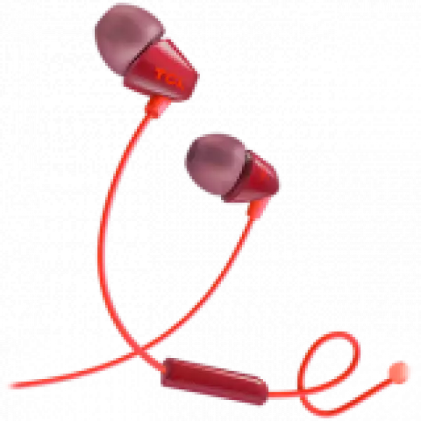 TCL In-ear Wired Headset ,Frequency of response: 10-22K, Sensitivity: 105 dB, Driver Size: 8.6mm, Impedence: 16 Ohm, Acoustic system: closed, Max power input: 20mW, Connectivity type: 3.5mm jack, Color Sunset Orange