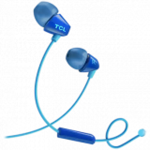 TCL In-ear Wired Headset ,Frequency of response: 10-22K, Sensitivity: 105 dB, Driver Size: 8.6mm, Impedence: 16 Ohm, Acoustic system: closed, Max power input: 20mW, Connectivity type: 3.5mm jack, Color Ocean Blue