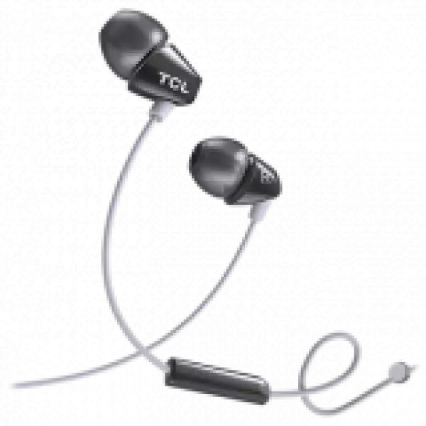 TCL In-ear Wired Headset ,Frequency of response: 10-22K, Sensitivity: 105 dB, Driver Size: 8.6mm, Impedence: 16 Ohm, Acoustic system: closed, Max power input: 20mW, Connectivity type: 3.5mm jack, Color Phantom Black