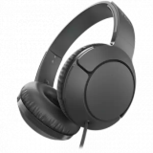 TCL On-Ear Wired Headset, Strong BASS, flat fold, Frequency of response: 10-22K, Sensitivity: 102 dB, Driver Size: 32mm, Impedence: 32 Ohm, Acoustic system: closed, Max power input: 30mW, Connectivity type: 3.5mm jack, Color Shadow Black