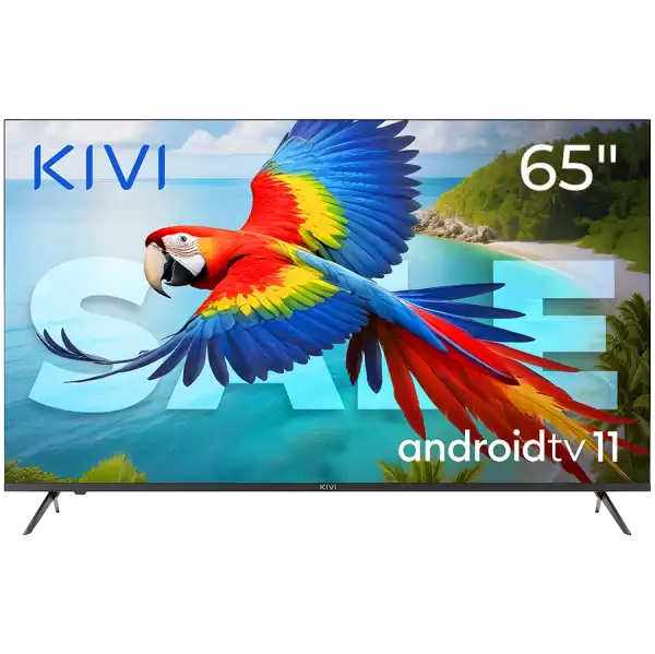 Телевизор KIVI 65', UHD, Android TV 11, Black, 3840x2160, 60 Hz, Sound 2x12W, 111 kWh/1000h, BT5, HDMI ports 4, 24 months Телевизор KIVI 65', UHD, Android TV 11, Black, 3840x2160, 60 Hz, Sound 2x12W, 111 kWh/1000h, BT5, HDMI ports 4, 24 months