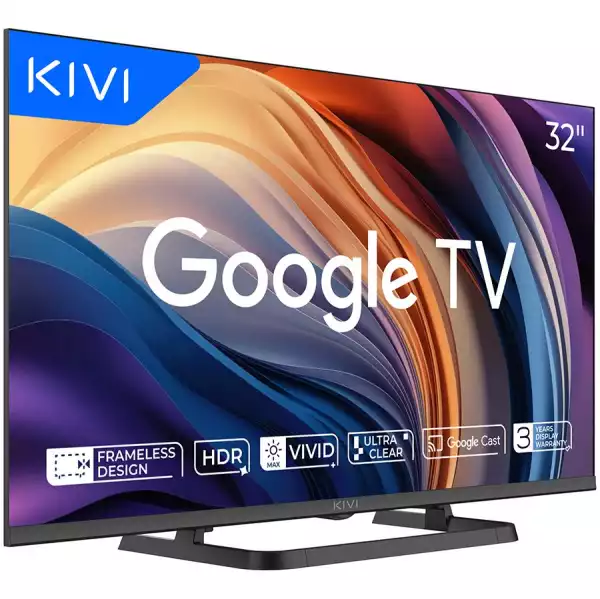 Телевизор TV KIVI 32H710QB 32'' LED Google TV, Dolby Audio, HDR, Max Vivid