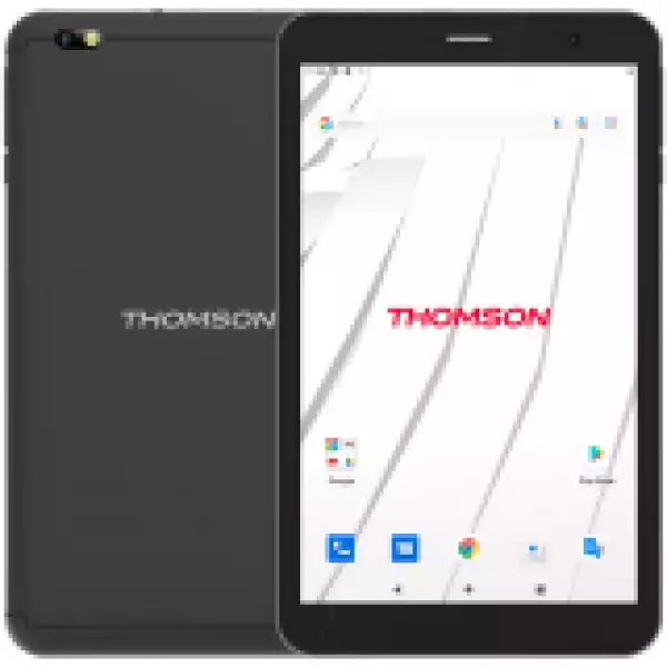 THOMSON TEO8 LTE, 8-inch (1280X800) HD display, Quad Qore SC9832E, 2 GB RAM, 32 GB ROM, 1xNANO SIM, 1xMicroSD, 1xMicroUSB, 2.0MP front camera, 5.0MP rear camera, WiFi AC, 4G LTE, BT 4.0, 4000mAh 3.8V battery, Plastic/Black, Android 13Go Edition