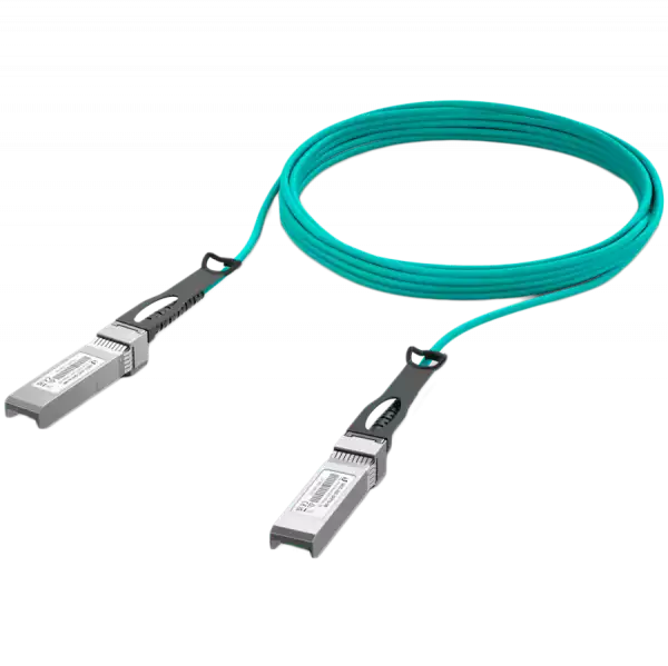 Ubiquiti UACC-AOC-SFP10-5M 10G Long-Range Direct Attach Cable, Supported data rates: 10 / 1 Gbps, Compatible with SFP+ and SFP interfaces