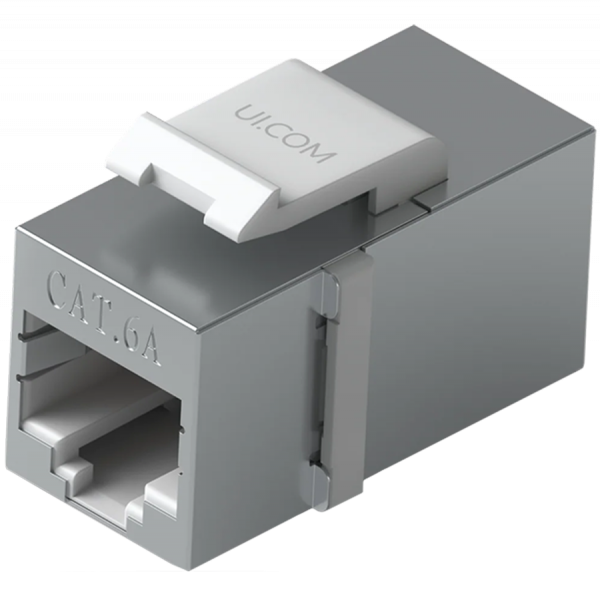 Ubiquiti UniFi UACC-Keystone-Coupler-C6A Pass-through Cat6A keystone coupler, Easy snap-in installation on a blank patch panel, (12) Keystone Couplers per pack