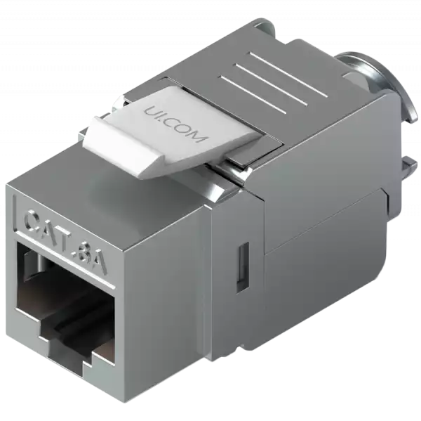 Ubiquiti UniFi UACC-Keystone-Jack-C6A Toolless keystone for terminating a Cat6A Ethernet jack without the use of a punch-down or crimping tool, (12) Keystone Jacks per pack