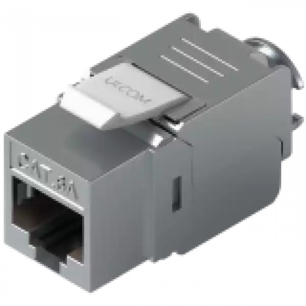 Ubiquiti UniFi UACC-Keystone-Jack-C6A Toolless keystone for terminating a Cat6A Ethernet jack without the use of a punch-down or crimping tool, (12) Keystone Jacks per pack