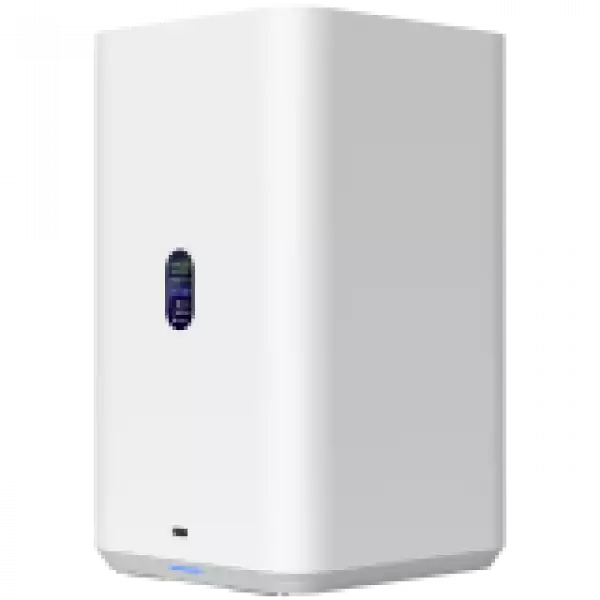 Ubiquiti UniFi  UNAS-2-W-EU Network Attached Storage with (2) 3.5inch HDD bays, 2.5 GbE networking, USB-C connectivity, and an included PoE++ adapter, all in a compact footprint