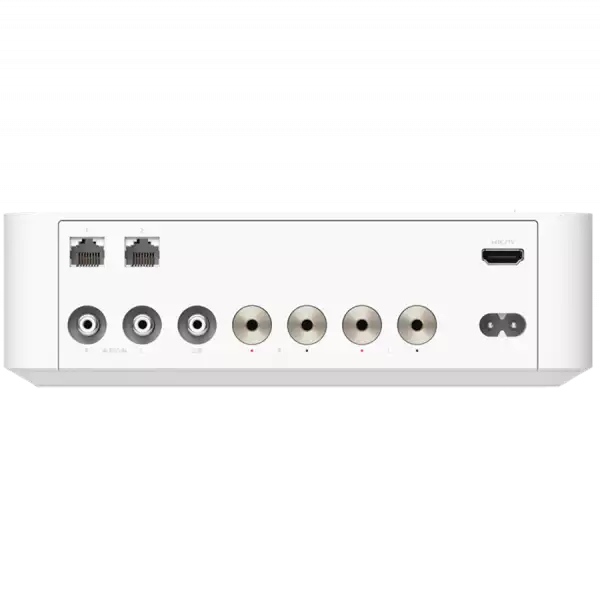 Ubiquiti UPL-Amp-W-EU Premium speaker amplifier designed for high-fidelity multi-zone audio streaming and immersive spatial sound experiences, 130 watts per channel at 8 ohms, 2x speaker terminal outputs with (2) custom-designed banana plugs include