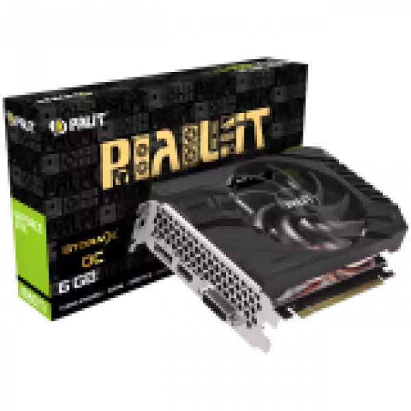 VC Palit nVidia GTX1660 StormX OC 6GB GDDR5, 192bit, DVI, HDMI, DP part# NE51660S18J9-165F