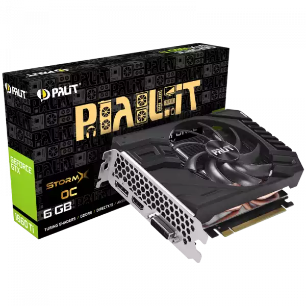 VC Palit nVidia GTX1660 StormX OC 6GB GDDR5, 192bit, DVI, HDMI, DP part# NE51660S18J9-165F VC Palit nVidia GTX1660 StormX OC 6GB GDDR5, 192bit, DVI, HDMI, DP part# NE51660S18J9-165F
