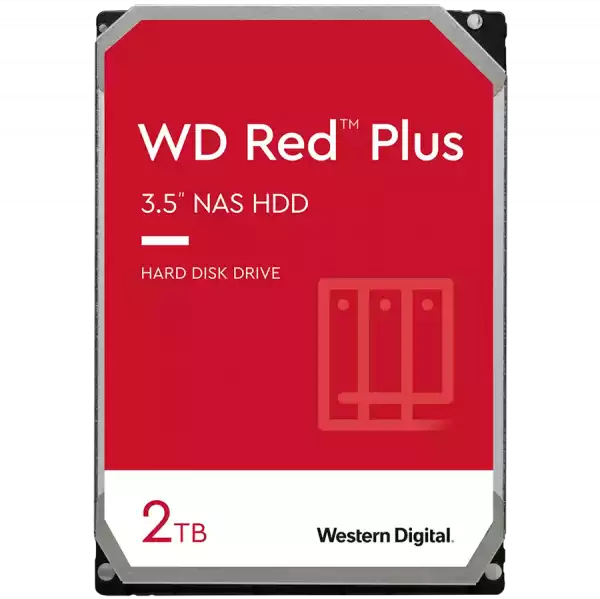 Western Digital Red 2TB Plus ( 3.5", 128MB, 5400 RPM, SATA 6Gb/s )