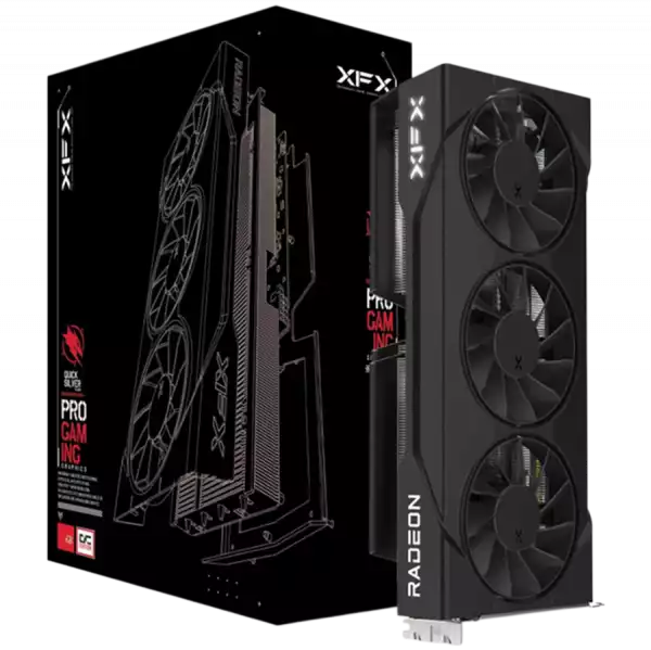 XFX Swift AMD Radeon RX 9060 XT OC Triple Fan 16GB GDDR6 128-bit HDMI 2x DP