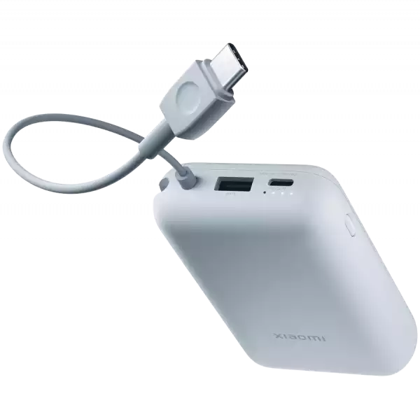 Xiaomi Power Bank 10000mAh (Integrated Cable) Ice Blue GL