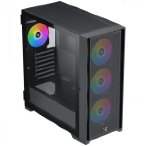 Xigmatek Master X II (Black, EATX, U3x1 & U2x2, Front Meshed Grill & Left TG, 4PCS Z20A & ARGB PCB)