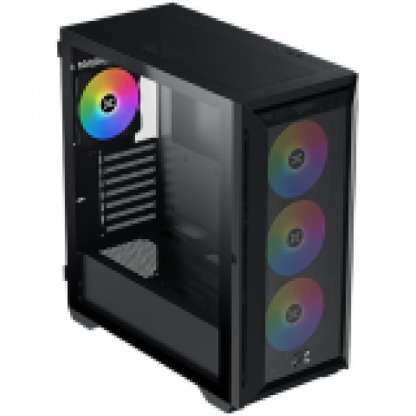 Xigmatek Master X II Pro (Black, ATX, U3x1 & U2x2, Front Meshed Grill & Left TG, 4PCS Z20A & ARGB PCB)