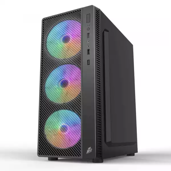 1stPlayer компютърна кутия със захранване Gaming Case ATX - A7 RGB - included 500W PSU, 4 Fans
