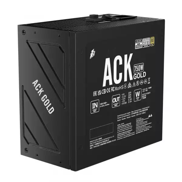 1stPlayer захранване PSU ATX 3.1 750W - ACK Gold, Full Modular - HA-750BA2