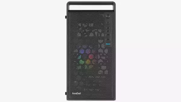 AeroCool кутия Case mATX - CS-109-G-BK-v1 - FRGB, Tempered Glass