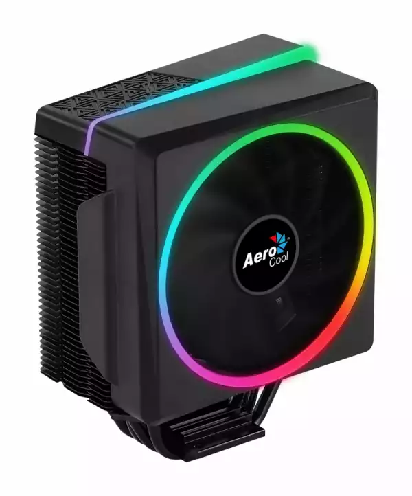 AeroCool охладител CPU Cooler - Cylon 4 BLACK aRGB PWM - ACTC-CL30410.01