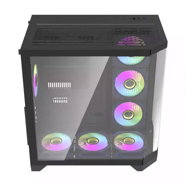 Aigo кутия Case ATX - FT418 PRO Black - 7 x 120 mm A-RGB fans included