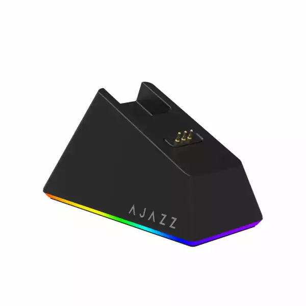 Ajazz професионална геймърска мишка AJ139 V2 MC - Wireless Gaming Mouse - 1K, Magnetic Charging Dock, Black