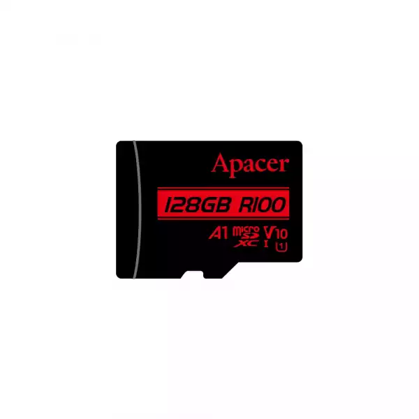 Apacer карта памет microSDXC 128GB UHS-I U1 V10 A1 Class10, Adapter - AP128GMCSX10UB-R