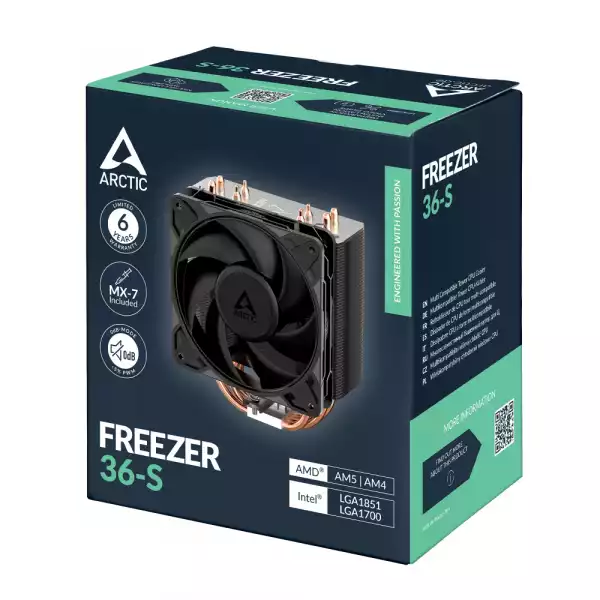 Arctic охладител Freezer 36-S - LGA1851/AM5